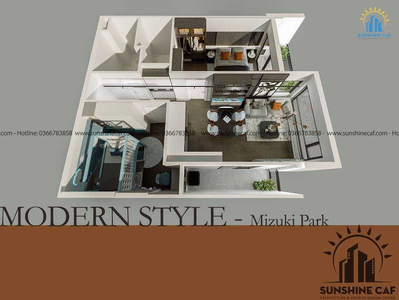 CĂN HỘ 71M2 MIZUKI PARK: NÂNG CẤP TIỆN NGHI, THOẢI MÁI CHO GIA ĐÌNH ĐÔNG NGƯỜI