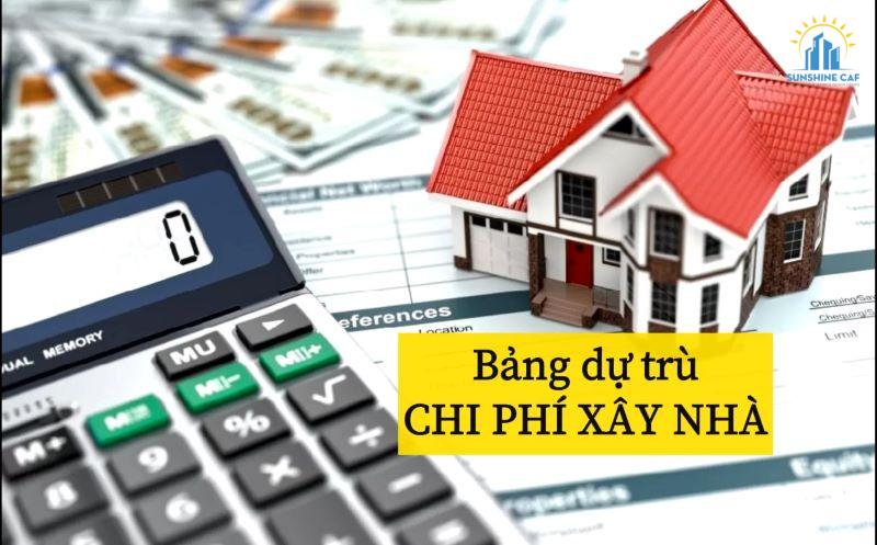 Lập bảng dự trù chi phí xây nhà là một kinh nghiệm thi công nhà phố quan trọng