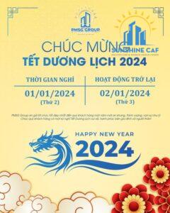 SUNSHINE CAF CHÚC MỪNG TẾT DƯƠNG LỊCH 2024