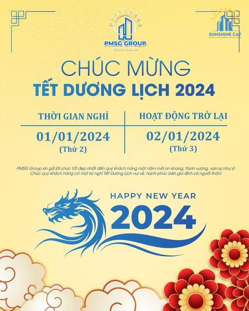 SUNSHINE CAF CHÚC MỪNG TẾT DƯƠNG LỊCH 2024