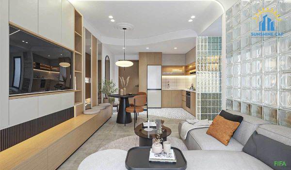 Thiết kế thi công nội thất Sakura Heights - FiFa căn hộ 2 phòng ngủ