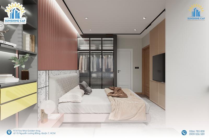 THIẾT KẾ THI CÔNG NỘI THẤT CĂN HỘ THE PEAK GARDEN PHONG CÁCH COLOR BLOCK