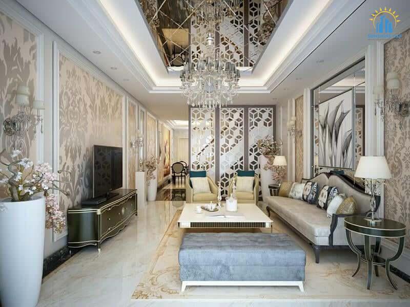 Sunshine CAF thực hiện hạng mục thi công nội thất nhà phố phong cách cổ điển