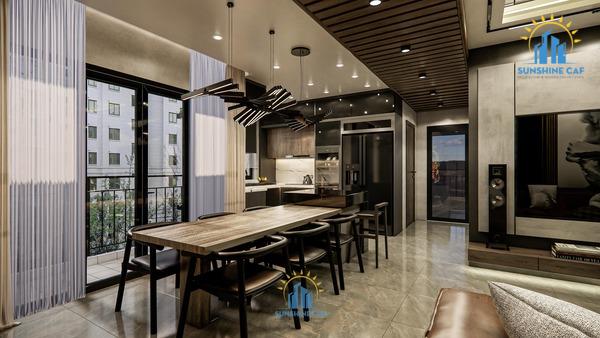 THIẾT KẾ NỘI THẤT HIỆN ĐẠI BÊN TRONG CĂN HỘ PENTHOUSE 3PN+ VINHOMES GRAND PARK