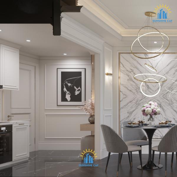 THIẾT KẾ TÂN CỔ ĐIỂN SANG TRỌNG - CĂN HỘ DRAGON HILLS 72m2 - 2 PHÒNG NGỦ
