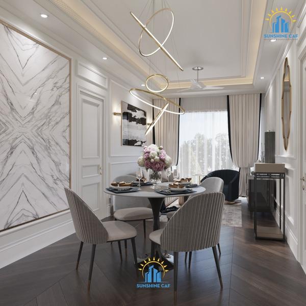 THIẾT KẾ TÂN CỔ ĐIỂN SANG TRỌNG - CĂN HỘ DRAGON HILLS 72m2 - 2 PHÒNG NGỦ