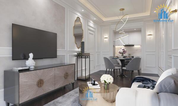THIẾT KẾ TÂN CỔ ĐIỂN SANG TRỌNG - CĂN HỘ DRAGON HILLS 72m2 - 2 PHÒNG NGỦ