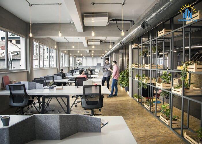 Mẫu thiết kế văn phòng 60m2 đẹp, hiện đại