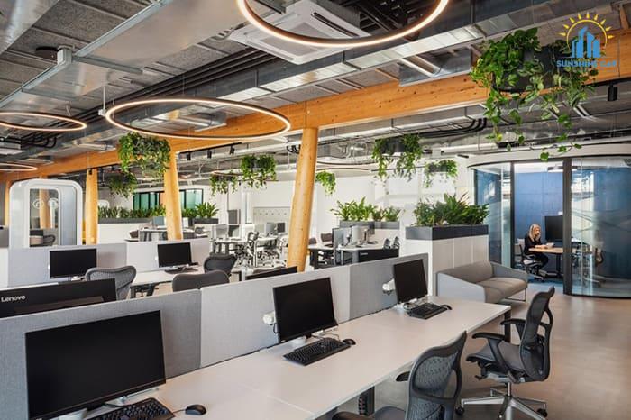 Mẫu thiết kế văn phòng 60m2 đẹp, hiện đại