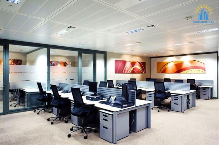Mẫu thiết kế văn phòng 60m2 đẹp, hiện đại