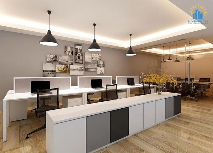 Mẫu thiết kế văn phòng 60m2 đẹp, hiện đại