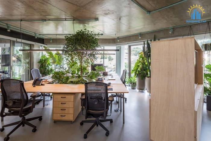 Mẫu thiết kế văn phòng 60m2 đẹp, hiện đại