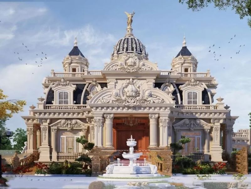 Biệt thự cổ điển 1 tầng