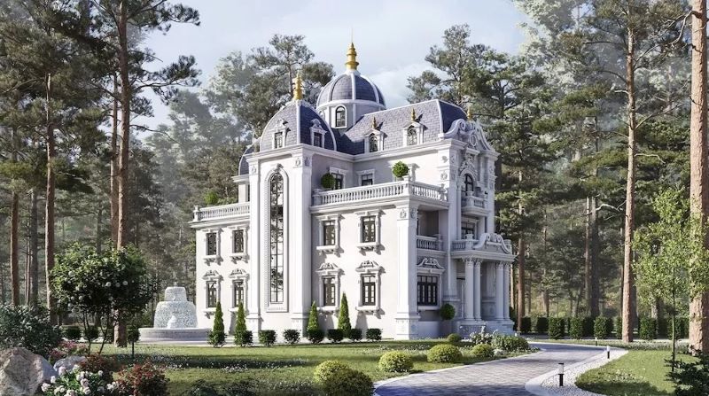 Biệt thự cổ điển 2 tầng