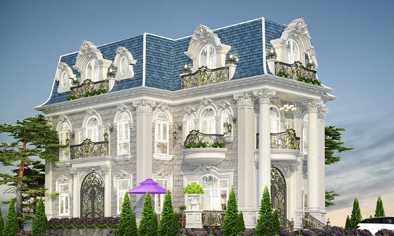 Biệt thự cổ điển 2 tầng