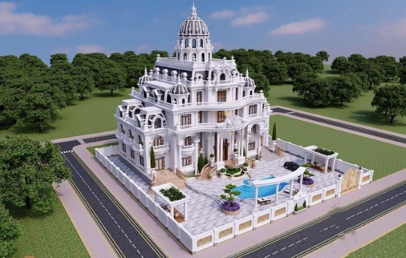 Biệt thự cổ điển 4 tầng
