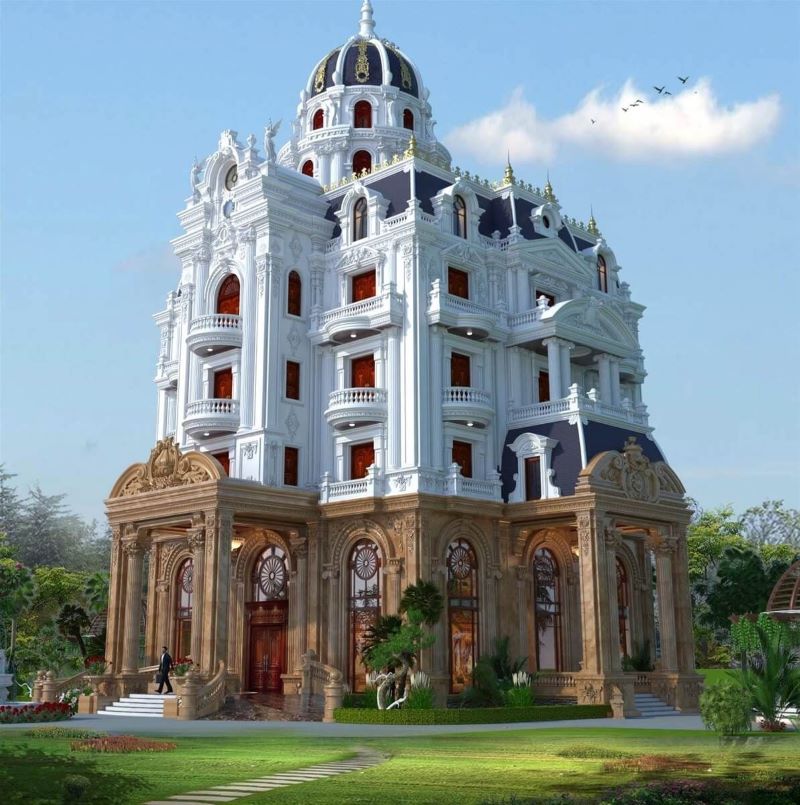 Biệt thự cổ điển 4 tầng