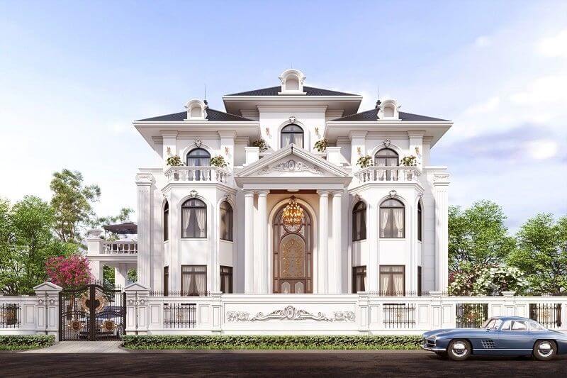Các yếu tố cần lưu ý khi thiết kế biệt thự tân cổ điển