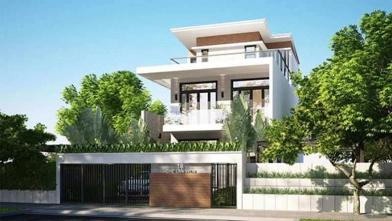 Mẫu biệt thự hiện đại 2 tầng thêm 1 tum tăng diện tích sử dụng