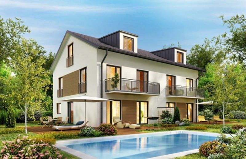 Không gian biệt thự sân vườn đẹp hơi hướng Châu Âu.