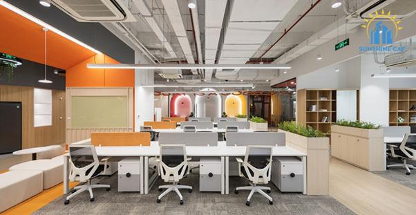 Tạo sự hài hòa cho tổng thể không gian văn phòng