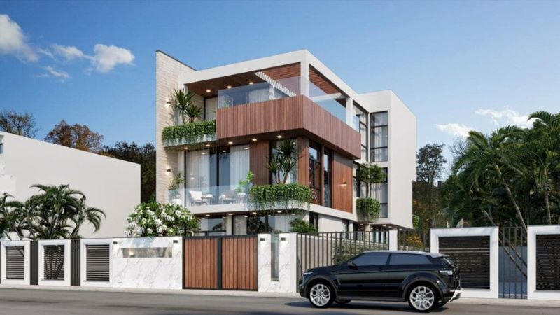 Mẫu biệt thự đơn lập ấn tượng nhất 2024