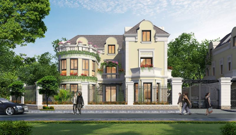Mẫu biệt thự đơn lập ấn tượng nhất 2024