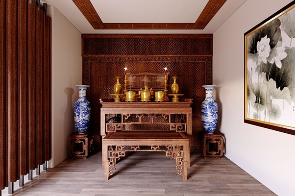 Không gian tâm linh thiết kế trang nghiêm