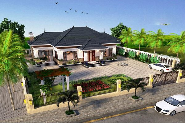 Mẫu biệt thự 1 tầng 